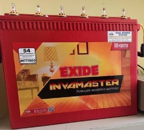 Reliable Long Backup High Durable Exide Invamaster Tubular Inverter Battery Nominal Voltage: 12 Volt (V)