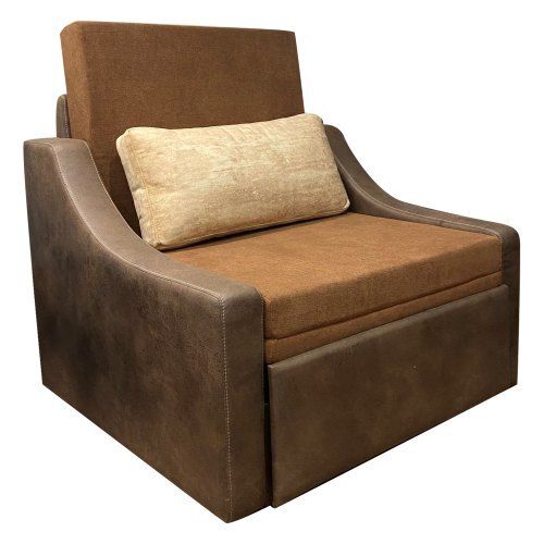 Single Seat Modern Brown Sofa Cum Bed Depth: 6  Centimeter (Cm)