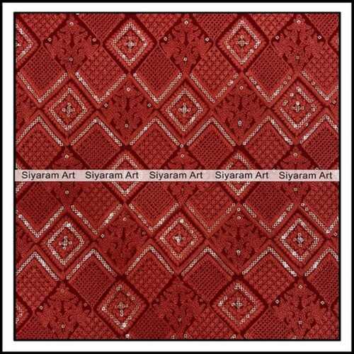 100 Viscose Chikankari Embroidery Fabric Use For Apparel/Clothing at