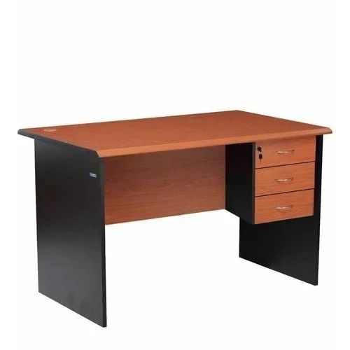 30 Inch Height And 24 Inch Width Polished Finish Anti Bacterial Teak Wood Office Table