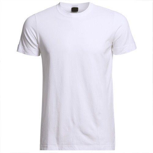 Semi Automatic Cotton Plain Round Neck Short Sleeves T-Shirt For Casual Occasions