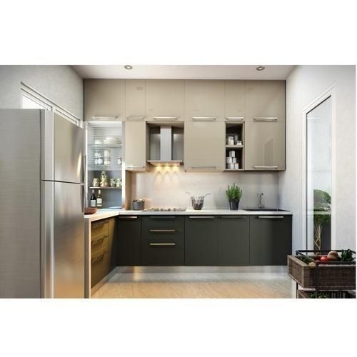 Livspace Modular Kitchen Beatrix Compact L-shape Kitchen