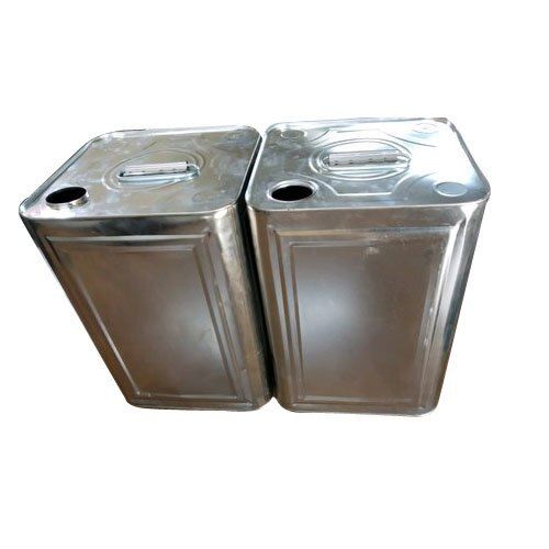 Portable Durable Silver Rectangular Oil Tin Container