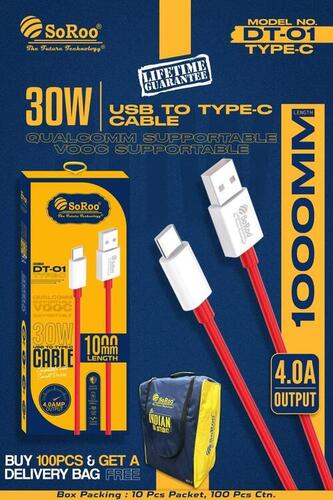 30 Watt Usb To Type-c Cable