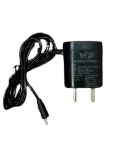 Bar Shaped 1.5 Ampere 220 Volts Plastics Smart Mobile Phone Charger - Soft Plastic, Black, For 12-Volt Lead-Acid Batteries, Built-In Charge Controller, Thermal Overload Protector