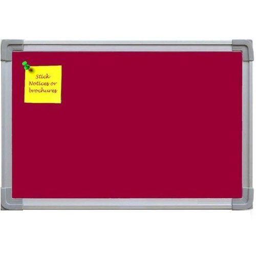 Red Velvet Cloth Surface Paper Notice Board