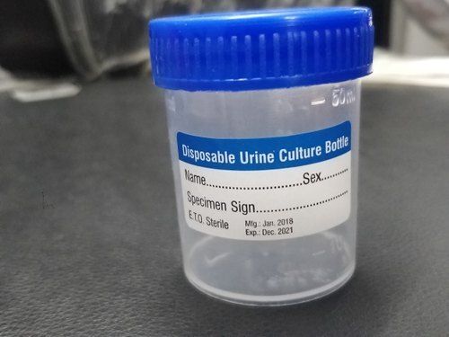 Transparent Plastic Urine Container Used In Hospital And Laboratory