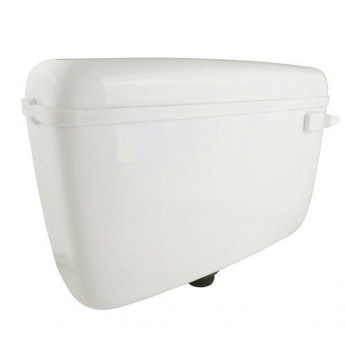 White Unbreakable Wall Mounted Strong Plastic Toilet Flush Tank 