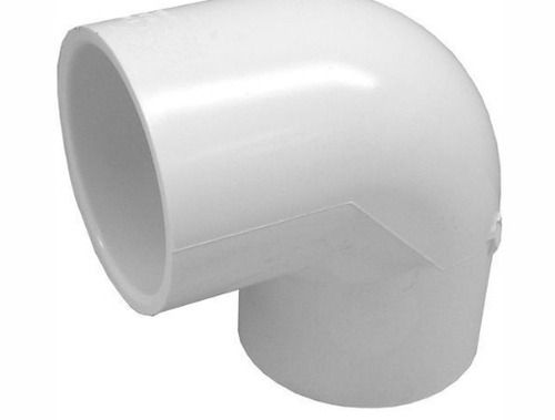 3 Inches Diameter 2 MM Thick Round 90 Degree Polyvinyl Chloride Pipe Elbow