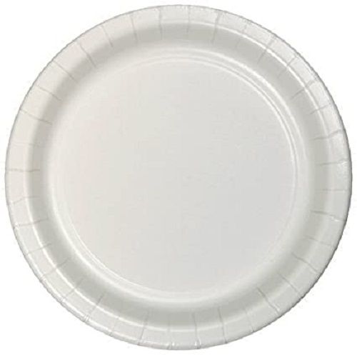 White Color Plain Dinner Paper Plate