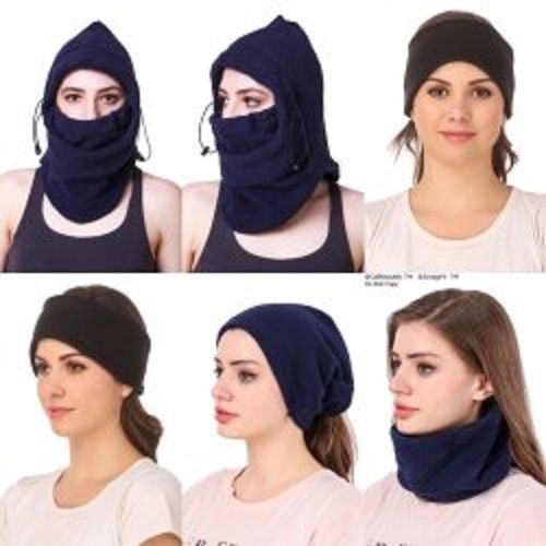 Double Sided Anti Pilling Polar Fleece Material Snood Headband And Winter Cap Set Application: Door Fittings