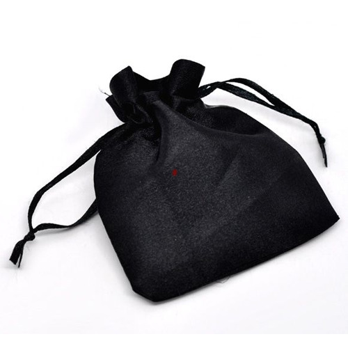 Jewelry Pouches - Lightweight Fabric, Various Sizes Available, Black | Easy to Carry, Spacious Design for Jewelry Storage