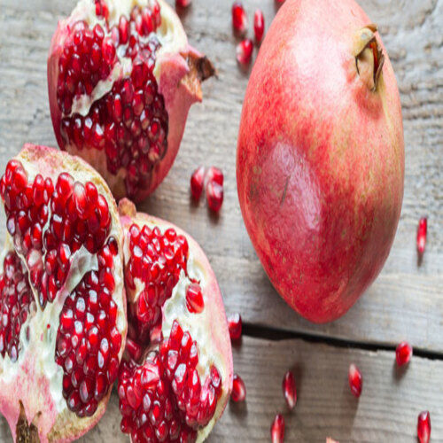 No Preservatives Juicy Delicious Healthy Natural Taste Red Fresh Organic Pomegranate