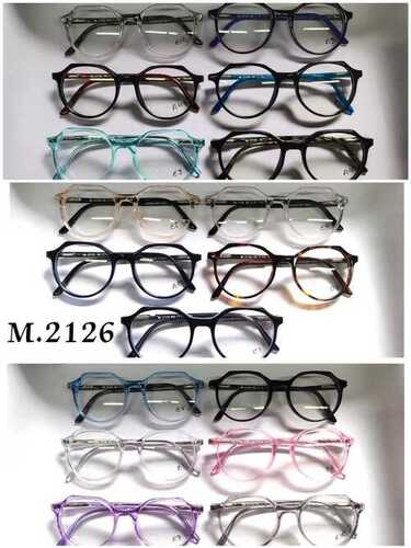 Oval Shape Plastic And Metal Optical Frames For Unisex