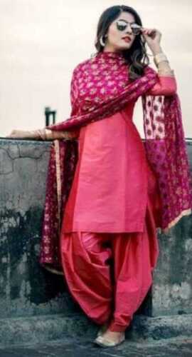 Buy THE JAZZBAAT Unstitched Pakistani Print Embroidered Cotton Salwar Suit  Dress Materials with Dupatta Unstitched Dress Material For Women (Pink)  (CBelNair6_4) Online at Best Prices in India - JioMart.