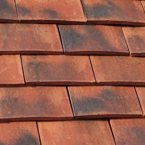 Browns / Tans Slip And Weather Resistant Clay Roof Tile