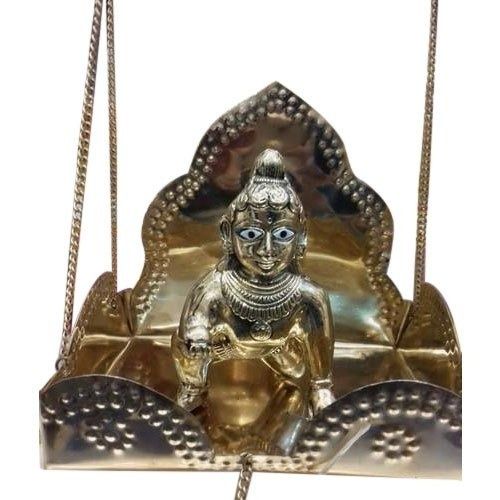 Strong And Durable Lightweight Polished Rust Poof Brass Shri Krishna Statue