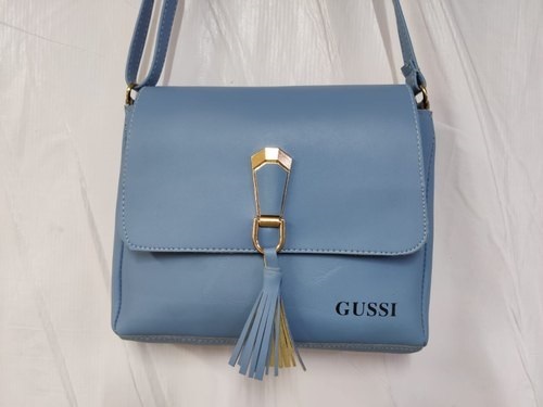 Zipper Closure Type Off Blue Color Ladies Stylish Side Bag For Casual Wear at Best Price in Kolkata Calcutta Enterprise