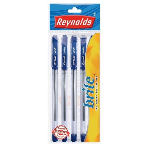 Brown Reynolds Bright Writing Standard Ball Pen For Smooth Handwriting Lightweight And Fine Grip