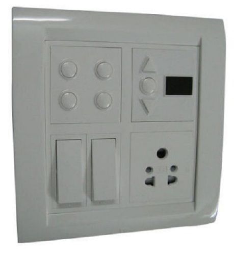 Shock Proof Rectangular White Electric Switches Boards