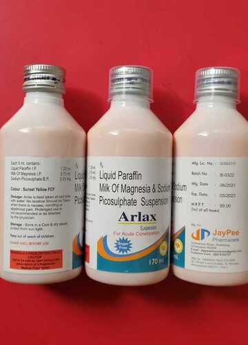 170 Ml Liquid Paraffin Milk Of Magnesia And Sodium Picosulphate Syrup