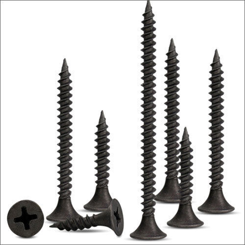 19 Mm Drywall Screw For Hardware With 10 mm Diameter, Black Finish