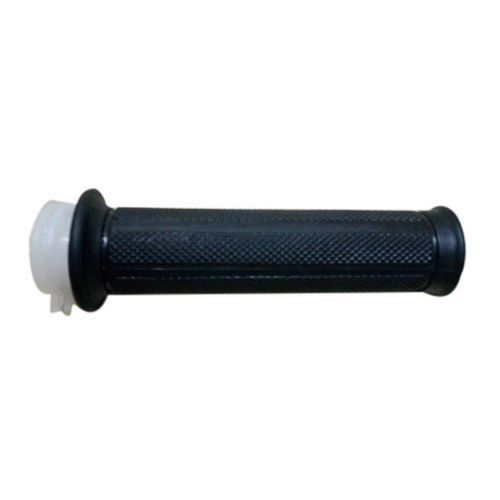 Silver 27-35Mm High Resistance Handle Rubber Grip With Dots For Two Wheelers