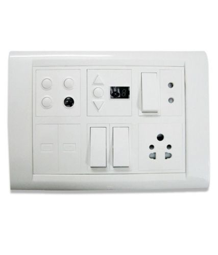 280 Volt Glass Finish Electrical Switch Boards With 1 Fan Regulator