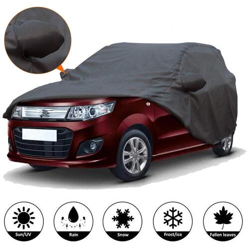 Black Color Waterproof Car Covers With Normal Wash And Plain Pattern