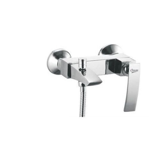 Brass Material Single Lever Wall Mixer With Telephonic Shower For Washroom 