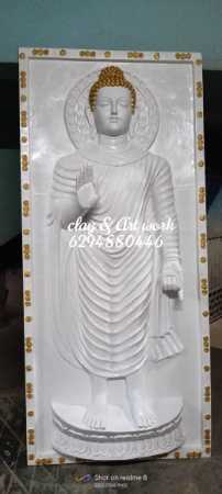 Resin Made Relief Buddha Statue 7.5 * 3.2 feet