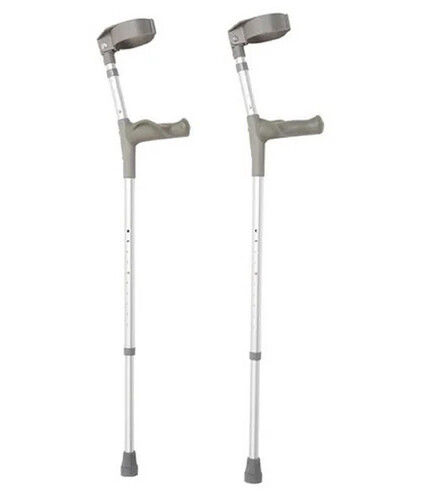 Resistant To Abrasion Aluminium Adjustable Elbow Crutches Walking Stick