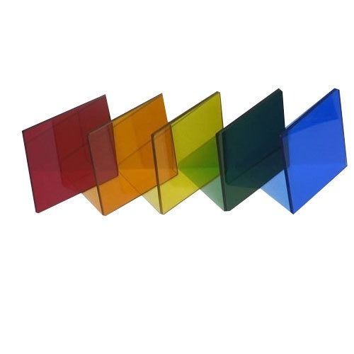 Scratch Resistant Glossy Finished Rectangular Acrylic Semi Transparent Sheets 