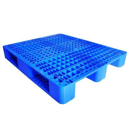 Blue Single Faced Plastic Euro Pallet For Transport Packages