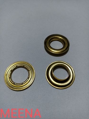 Solid Brass Self Piercing Round Shaped Garment Eyelet 