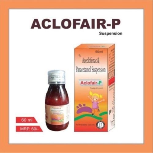 Brown Aceclofenac Paracetamol Suspension Syrup, 60Ml Pack