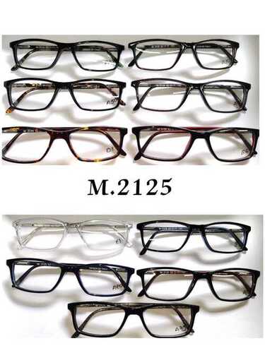 Brown Designer Spectacles Unisex Frame With Glossy Finish And Glass Lens