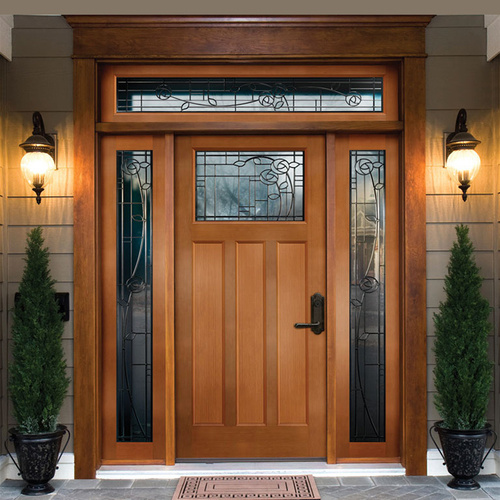 Designer Wooden Door With Polished Finish and Door Thickness 32 Mm