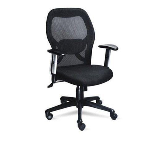 Machine Made Ergonomic Design Rotatable Adjustable Black Office Chairs