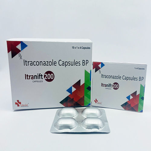 Itronift 200 इट्राकोनाज़ोल एंटिफंगल कैप्सूल Bp, 10X1X4 अलु अलु आवेदन: डोर फिटिंग