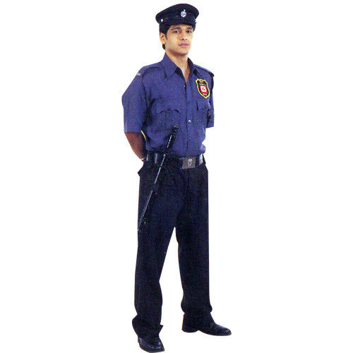 Pure Cotton Fabric Half Sleeves Regular Fit And Plain Pattern Men'S Guard Uniform