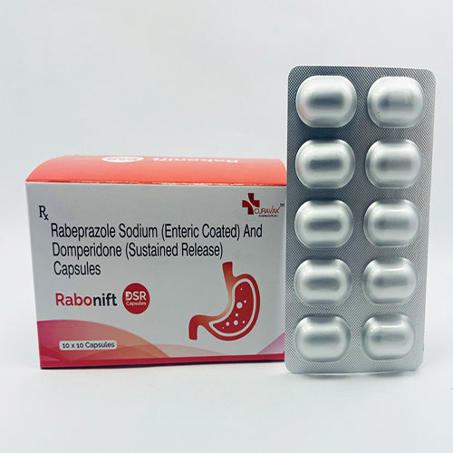 RABONIFT-DSR Rabeprazole Sodium (EC) And Domperidone (SR) Capsules, 10x10 Alu Alu