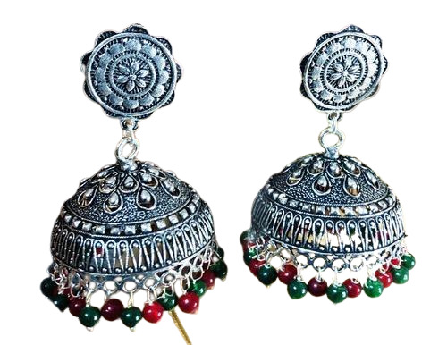 MK Punjabi style earrings PINK
