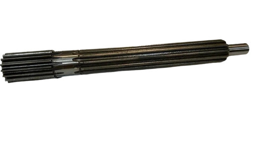 Black Round Shape Alloy Steel Gas Carburizing Shaft Crane Part With 16 12 Teeth 62 Hrc