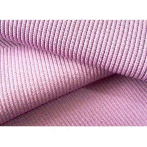 Cotton Elastane 2x2 Ribbing - Dusky Pink
