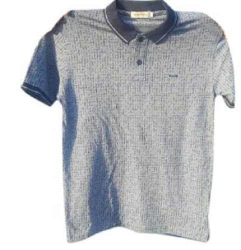 Mens Regular Fit Printed Half Sleeves Cotton Polo T Shirt For Casual Wear