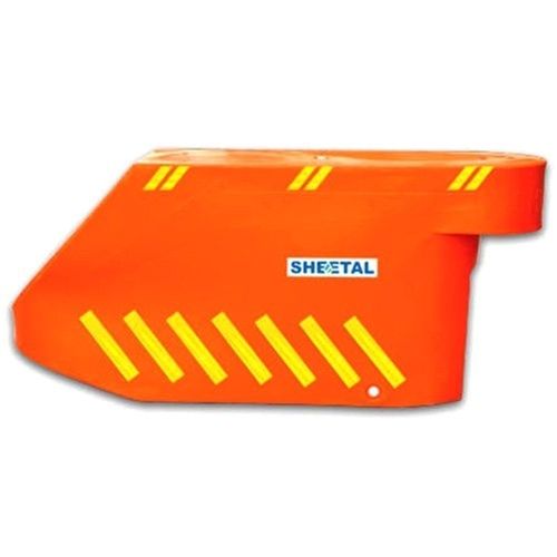 Red Waterproof Plastic Material Road Barrier For Traffic 