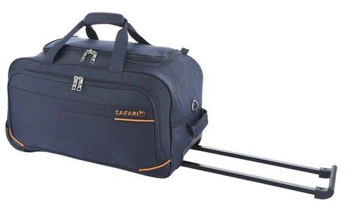 Zipper Closure Type Plain Duffle Trolley Bag With High Weight Bearing Capacity