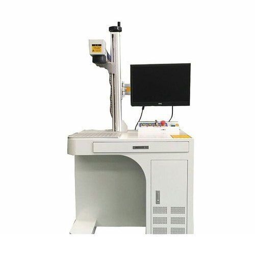 220 Power Automatic And Air Cooling Fiber Laser Marking Machine For Metal Accuracy: 5 Mm/M