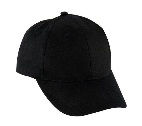 Customized Design Plain Pattern Black Color Cotton Cap For Casual Wear